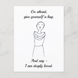 Mach weiter, drücke dich selbst, ich bin sehr geli postkarte