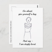 Mach weiter, drücke dich selbst, ich bin sehr geli postkarte (Vorne/Hinten)