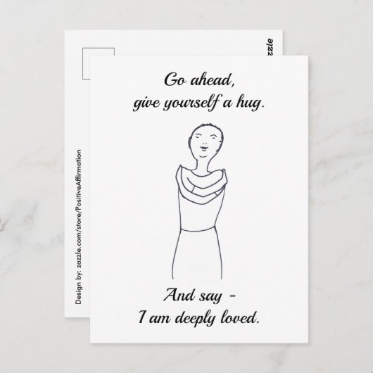 Mach weiter, drücke dich selbst, ich bin sehr geli postkarte (Vorne/Hinten)