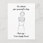 Mach weiter, drücke dich selbst, ich bin sehr geli postkarte (Vorderseite)