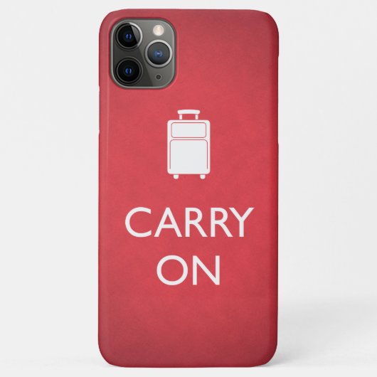 MACH WEITER - Gepäck - Lustiges Rot Case-Mate iPhone Hülle (Rückseite)
