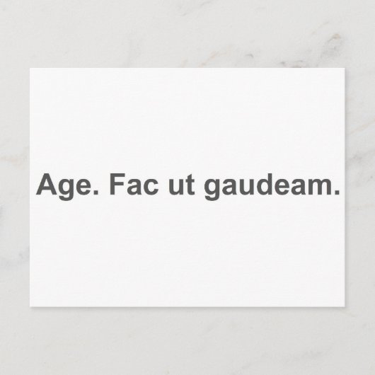 Mach weiter. Macht meinen Tag. Postkarte (Vorderseite)