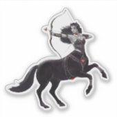 Macha Hallowmoon Dark Fantasy Warlock Charakter Aufkleber (Vorderseite)