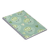 Macha Latte Art Spiral Notebook Notizblock (Rechte Seite)