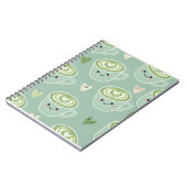 Macha Latte Art Spiral Notebook Notizblock (Linke Seite)