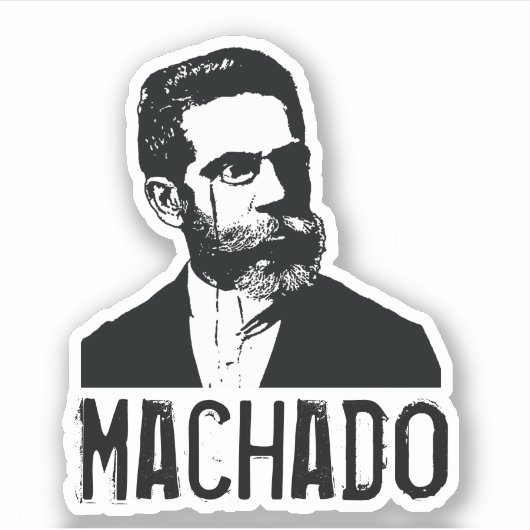 Machado de Assis Aufkleber (Vorderseite)