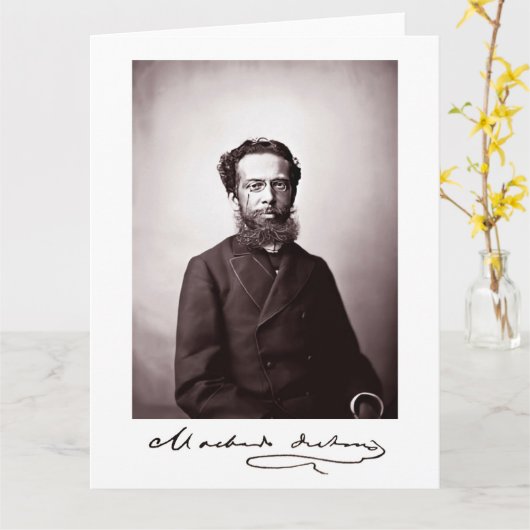 Machado de Assis Card Karte (Gelbe Blume)