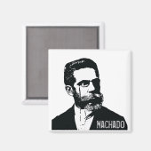 Machado de Assis Magnet (Vorderseite/Rückseite)