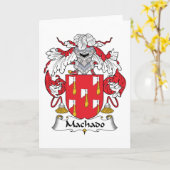 Machado Familienwappen Karte (Gelbe Blume)