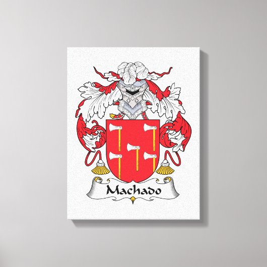 Machado-Familienwappen Leinwanddruck (Vorderseite)