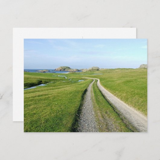 Machair, Insel Iona Postkarte (Vorne/Hinten)