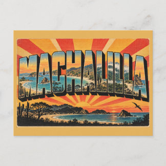 Machalilla Ecuador Küsten-Trockenwald Strand Kunst Postkarte
