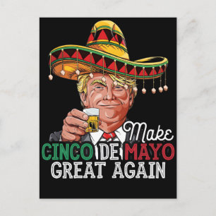 Mache Cinco de Mayo wieder großartig-Frauen Trump Feiertagspostkarte