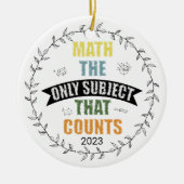 Mache das einzige Fach, das den Lehrer nach Maß zä Keramik Ornament (Vorne)