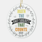 Mache das einzige Fach, das den Lehrer nach Maß zä Keramik Ornament (Links)