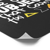 Mache das einzige Thema, das T - Shirt Pedestal zä Poster (Ecke)