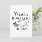 Mache das einzige Thema, das zählt Dankeskarte (Stehend Vorderseite)