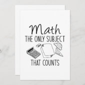 Mache das einzige Thema, das zählt Dankeskarte (Vorne/Hinten)