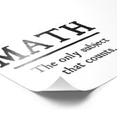 Mache das einzige Thema, das zählt Fotodruck (Ecke)