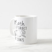 Mache das einzige Thema, das zählt Kaffeetasse (Vorderseite Links)