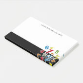 Mache das einzige Thema, das zählt Post-it Klebezettel (angewinkelt)