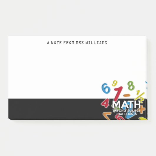 Mache das einzige Thema, das zählt Post-it Klebezettel (Vorderseite)