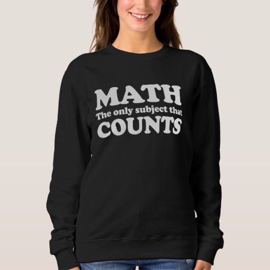 Mache das einzige Thema, das zählt Sweatshirt (Vorderseite)
