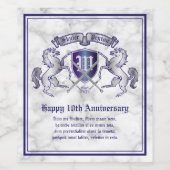 Mache deinen eigenen Wappen-Silberschild Weinetikett (Einzelnes Label)