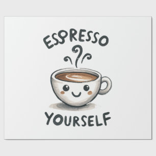 Mache deinen Espresso Geschenkpapier