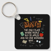 Mache den einzigen Ort, an dem Menschen 55 Äpfel T Schlüsselanhänger (Vorderseite)