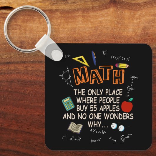 Mache den einzigen Ort, an dem Menschen 55 Äpfel T Schlüsselanhänger (Vorderseite)