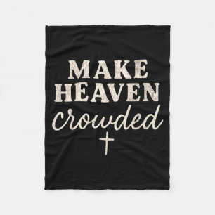 Mache den Himmel voller christlicher Jesus-Glaube  Fleecedecke