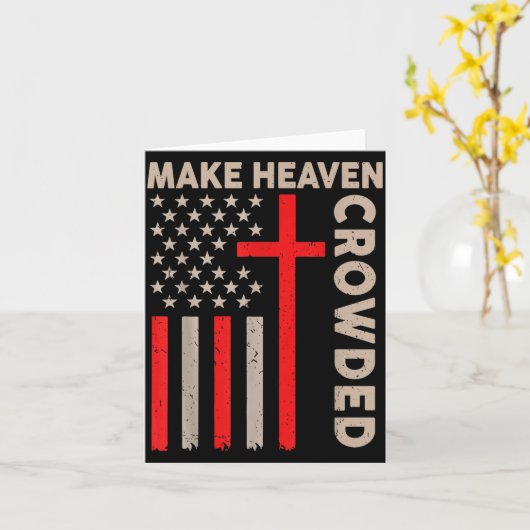 Mache den Himmel voller christlicher patriotischer Karte (Gelbe Blume)