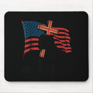 Mache den Himmel voller christlicher patriotischer Mousepad