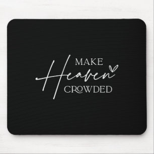 Mache den Himmel voller Kreuz - Minimalistisches c Mousepad