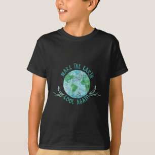 Mache die Erde wieder cool - Wasserfarbe Umwelt T-Shirt