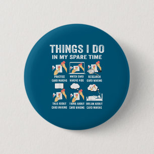 Mache Dinge Freizeit Hobby Karte Button