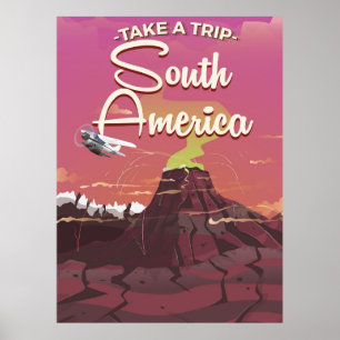 Mache eine Reise Südamerika Poster