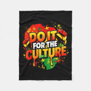 Mache es für die Kultur Black History Month Männer Fleecedecke