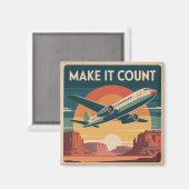 Mache es zählen magnet (Vorderseite/Rückseite)