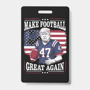 Mache Football wieder groß, Vintage-USA-Flagge Tru Ausweis