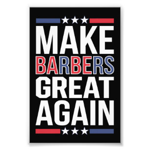 Mache Friseure wieder großartig Friseure für Trump Fotodruck
