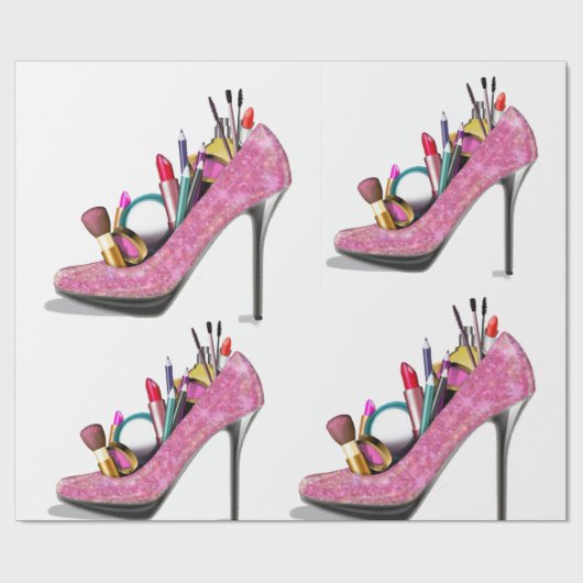 Mache High Heels Stillettos Mode Geschenkpapier (Flach)