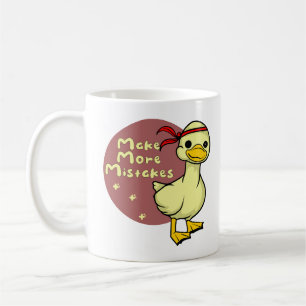 Mache mehr Fehler Kawaii lustige Babyente Kaffeetasse