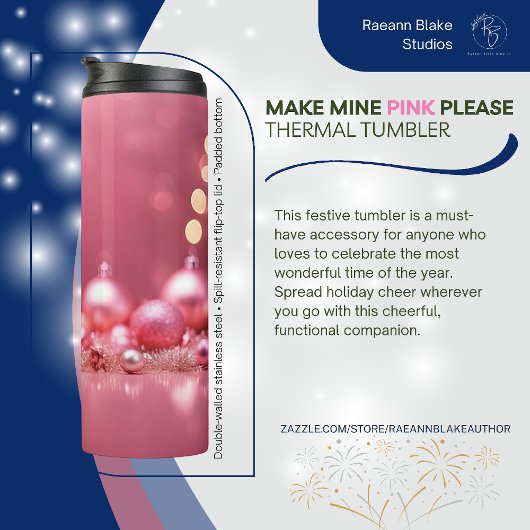 Mache meinen rosa Bitte wärmer Tumbler Thermosbecher