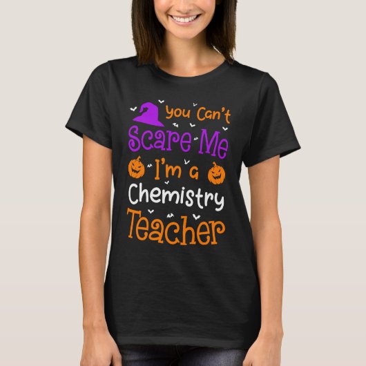 Mache mir kein Chemie-Lehrer Halloween T-Shirt (Vorderseite)
