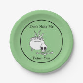 Mache mir kein Gift zu dir Pappteller (Vorderseite)