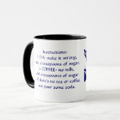 Mache mir Tee Tasse mit personalisierten Anweisung (Vorderseite Links)