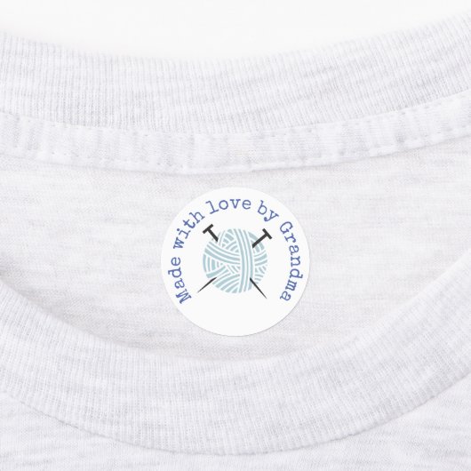 Mache mit Liebe von Oma Knitting Custom Etiketten (Befestigt)