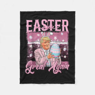 Mache Ostern wieder groß Trump Bunny Spring H Fleecedecke